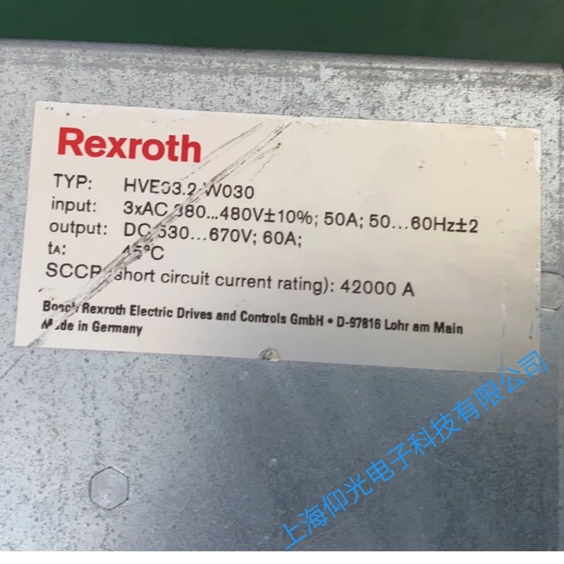 REXROTH力士樂(lè)伺服驅(qū)動(dòng)器報(bào)F3112代碼維修公司